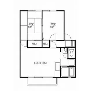 ボンヌシャンスI【1階】の間取り