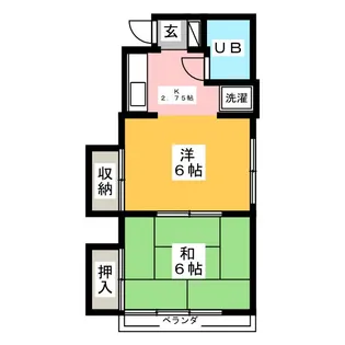 シティ元町【2階】の間取り