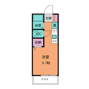 ロイヤルパーシモン【1階】の間取り