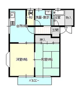ル・トゥール【2階】の間取り