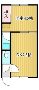 東陵ハイツ【1階】の間取り