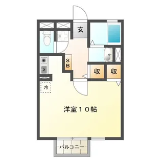 ラ・メールTAKASAGO A棟【2階】の間取り