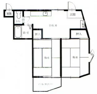 ハニーヴィラ3【3階】の間取り