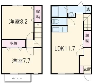 デザインコート西美薗IIの間取り