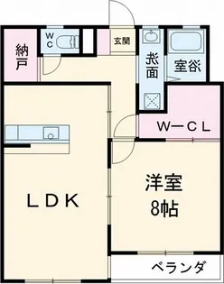 マンション水野【4階】の間取り