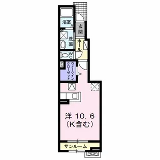 グランツII【1階】の間取り