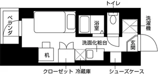【上智大学専用学生寮】classy BASE 両国【6階】の間取り