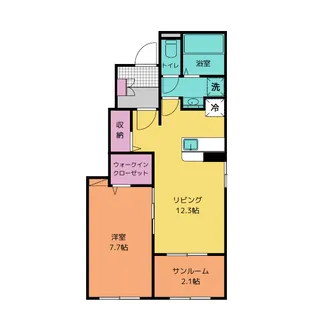 セレーノ カーサ【1階】の間取り