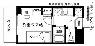 ロータス西千葉【4階】の間取り
