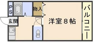 ファンテイル青江【1階】の間取り