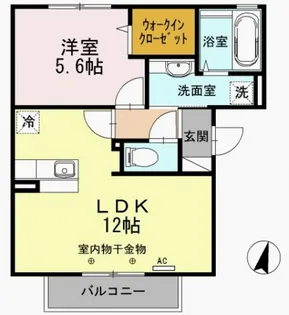 E.I.レジデンスB【1階】の間取り