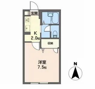 サニーハイツ南光台【2階】の間取り