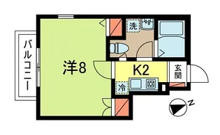 メゾン・イーリャS【1階】の間取り