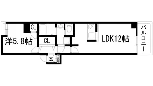 リッツスクエア グランキューブ【3階】の間取り