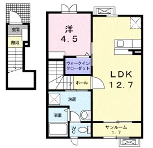 新潟県新潟市中央区女池3【アパート】の間取り