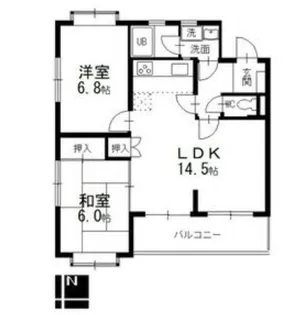 サンサーラ・キトー【2階】の間取り