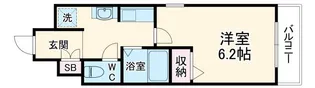 SHICATA SIX BLDG【5階】の間取り