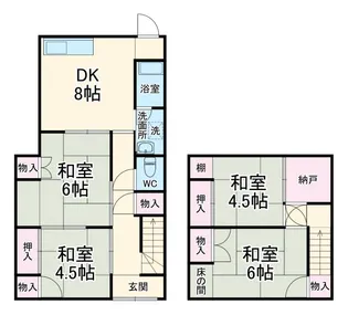 静岡県浜松市中央区舞阪町弁天島【一戸建】の間取り