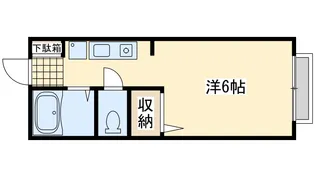 コーポサンフェローC棟【2階】の間取り