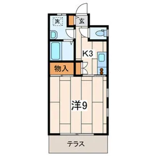 ベル・シャトー【1階】の間取り