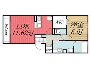 千葉県印西市西の原3【アパート】の間取り