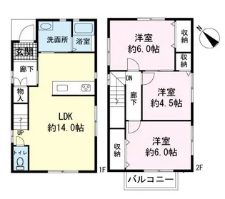 静岡県三島市青木【一戸建】の間取り