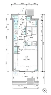 パークタワー勝どき サウス棟【5階】の間取り