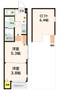 宮城県仙台市青葉区山手町【アパート】の間取り