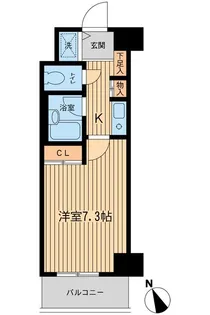 東京都新宿区北新宿4【マンション】の間取り