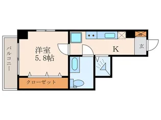 フレイヴァレジデンス尼崎III【3階】の間取り