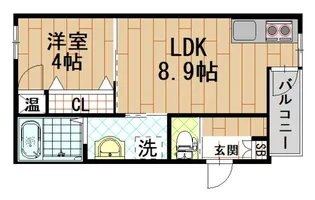 GRANDIR近江堂【3階】の間取り