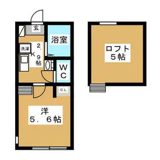 カーサ・デルーチェ【1階】の間取り