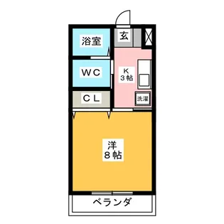 マイプレイス大同【4階】の間取り