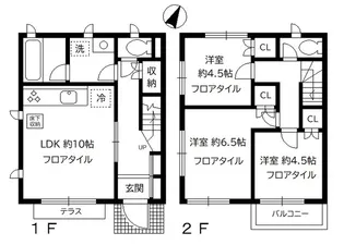 東京都大田区山王4【一戸建】の間取り