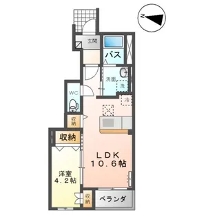 グランブール【1階】の間取り