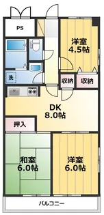 サクシィード【1階】の間取り
