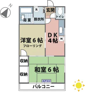 コーポM&M【1階】の間取り