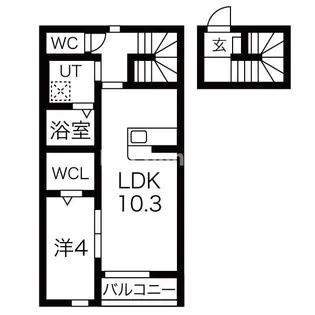 シャルマンヴィラ吉岡【2階】の間取り