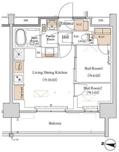 東京都江東区木場6【マンション】の間取り