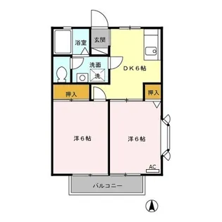 神奈川県横浜市旭区中希望が丘【アパート】の間取り