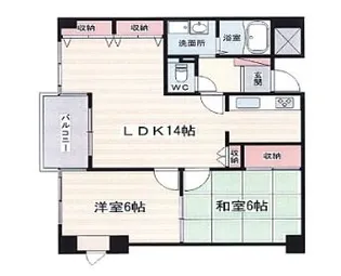 グランレブリー御所東II【2階】の間取り