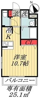千葉県市川市高石神【マンション】の間取り