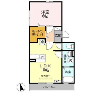 エアフォルク C【1階】の間取り