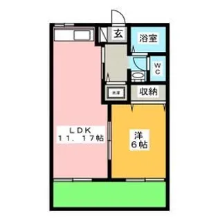 フォーブルいずみA・B棟【1階】の間取り