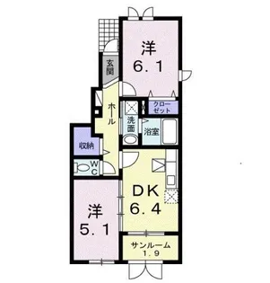 新潟県十日町市四日町【アパート】の間取り