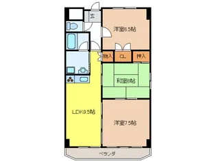 アクシスヨーロッパ壱番館【5階】の間取り