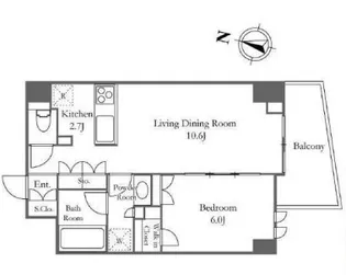 KDXレジデンス恵比寿【5階】の間取り