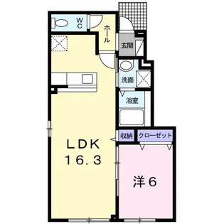 クラール・ヒルズI【1階】の間取り