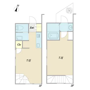 メゾン飛鳥【1階】の間取り