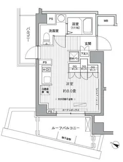 ヒューリックレジデンス茗荷谷【4階】の間取り